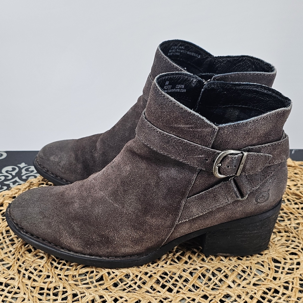Born Gray Booties Size 8